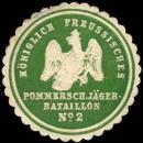 Siegelmarke K.Pr. Pommersches Jäger-Bataillon No. 2 W0283636
