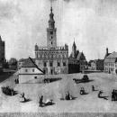 Ratusz w Chełmnie-rycina z XIX wieku